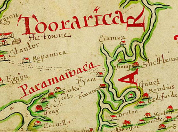 Torarica - Oude Engelse kaart