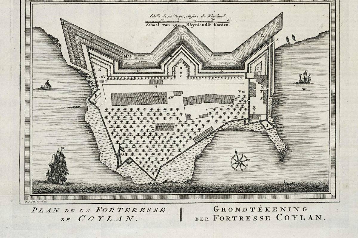 Floor plan of the fort at Coylan