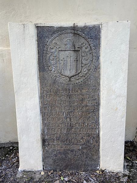 Tombstone of Reynier van Buyten (photo, Ananya Jahanara Kabir 2022)