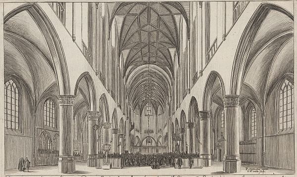 Interior of the St Bavo Church in Haarlem in 1628 (Rijksmuseum RP-P-1930-136)