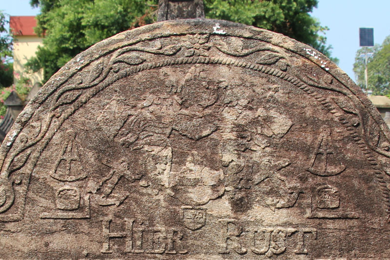 Detail tombstone Van Blankenberg