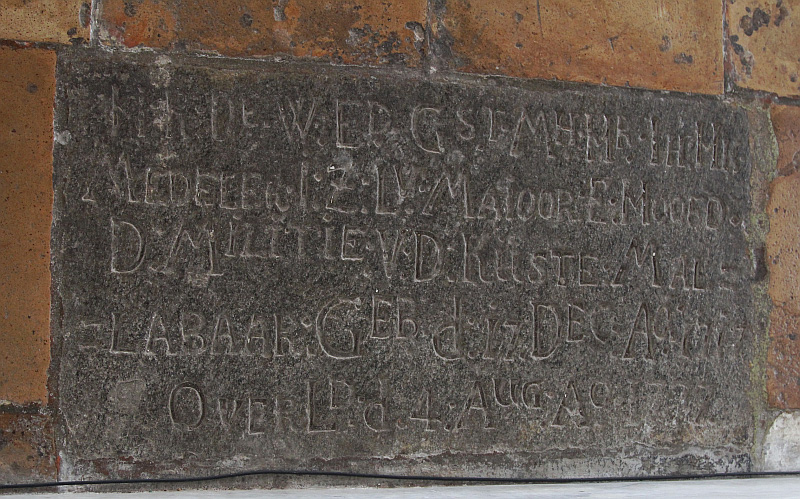 Tombstone of Johan Hendrik Medeler (photo Laju Paul, 2023)