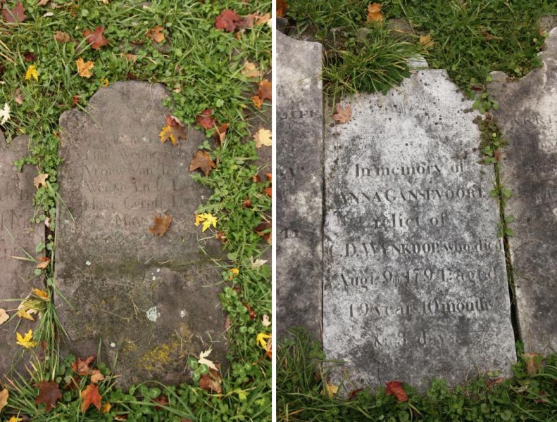 Examples of stones from older cemeteries